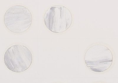 Partiture, 2011, olio su carta Fabriano (dettaglio)